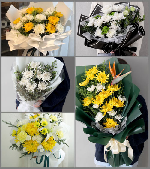 广东江门市鹤山市双合镇泗合村白事花束代送